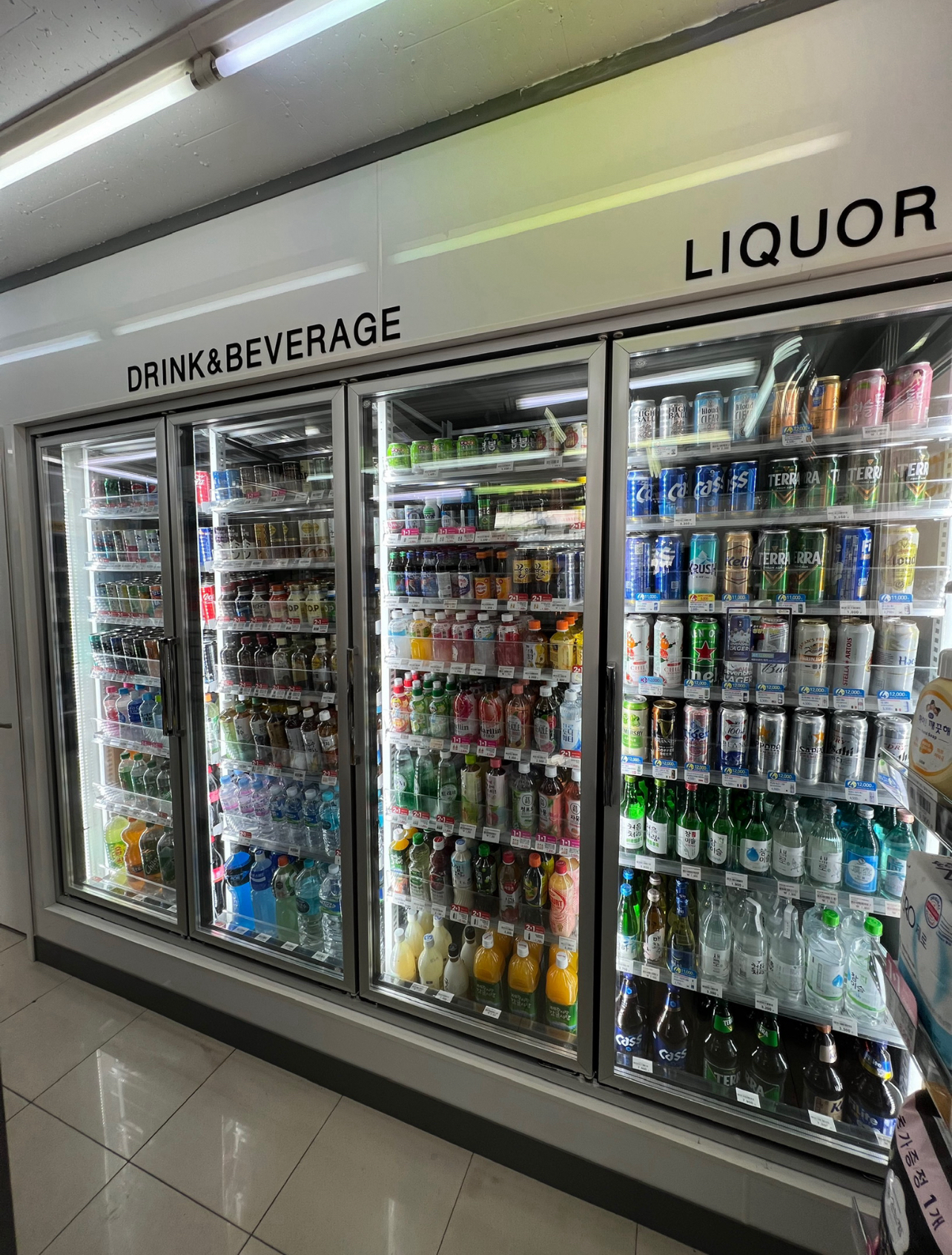 워크인쿨러와 쇼케이스