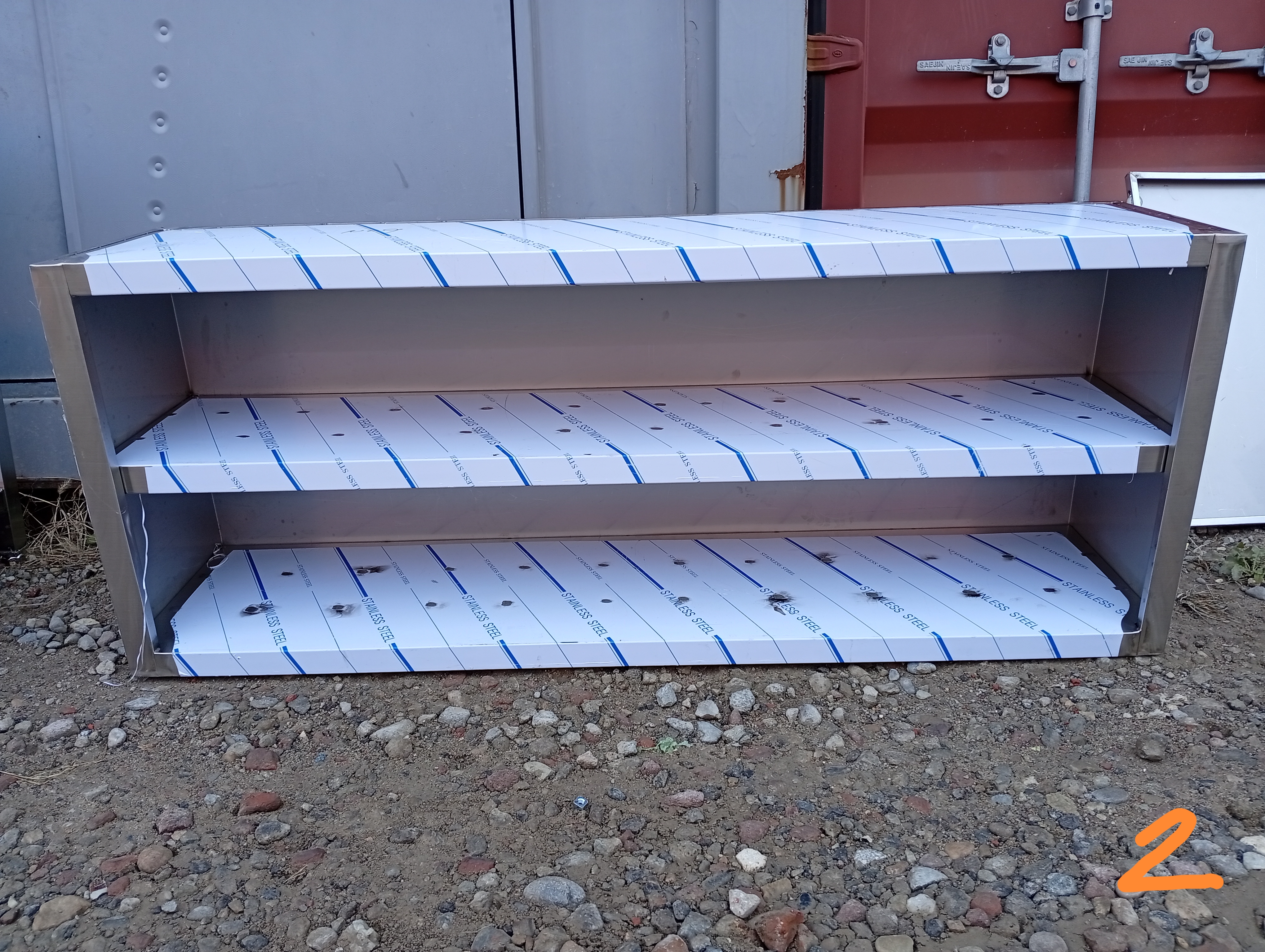 2단 벽 선반/미사용/재고 정리