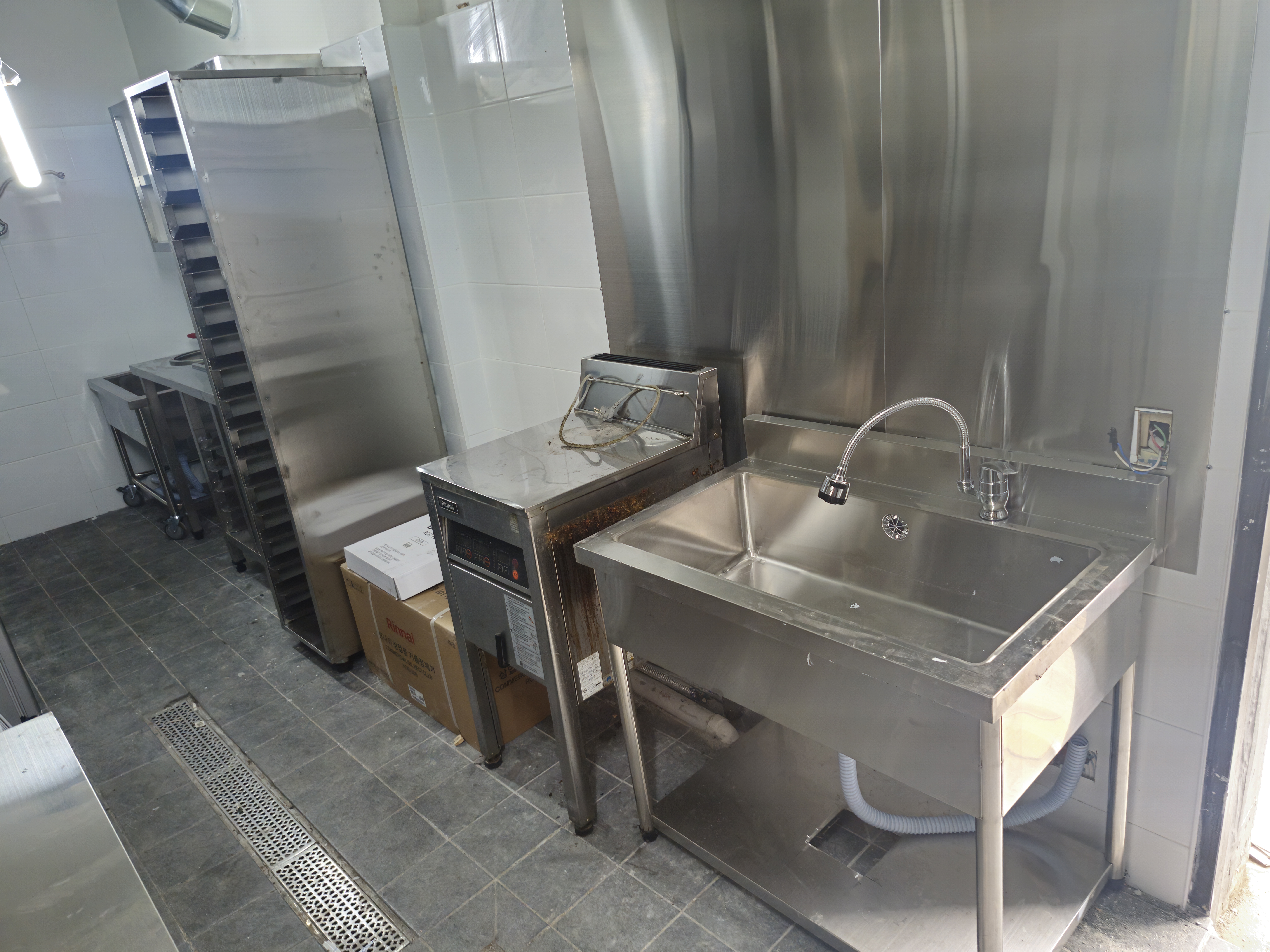 중고 린나이 1구튀김기 450