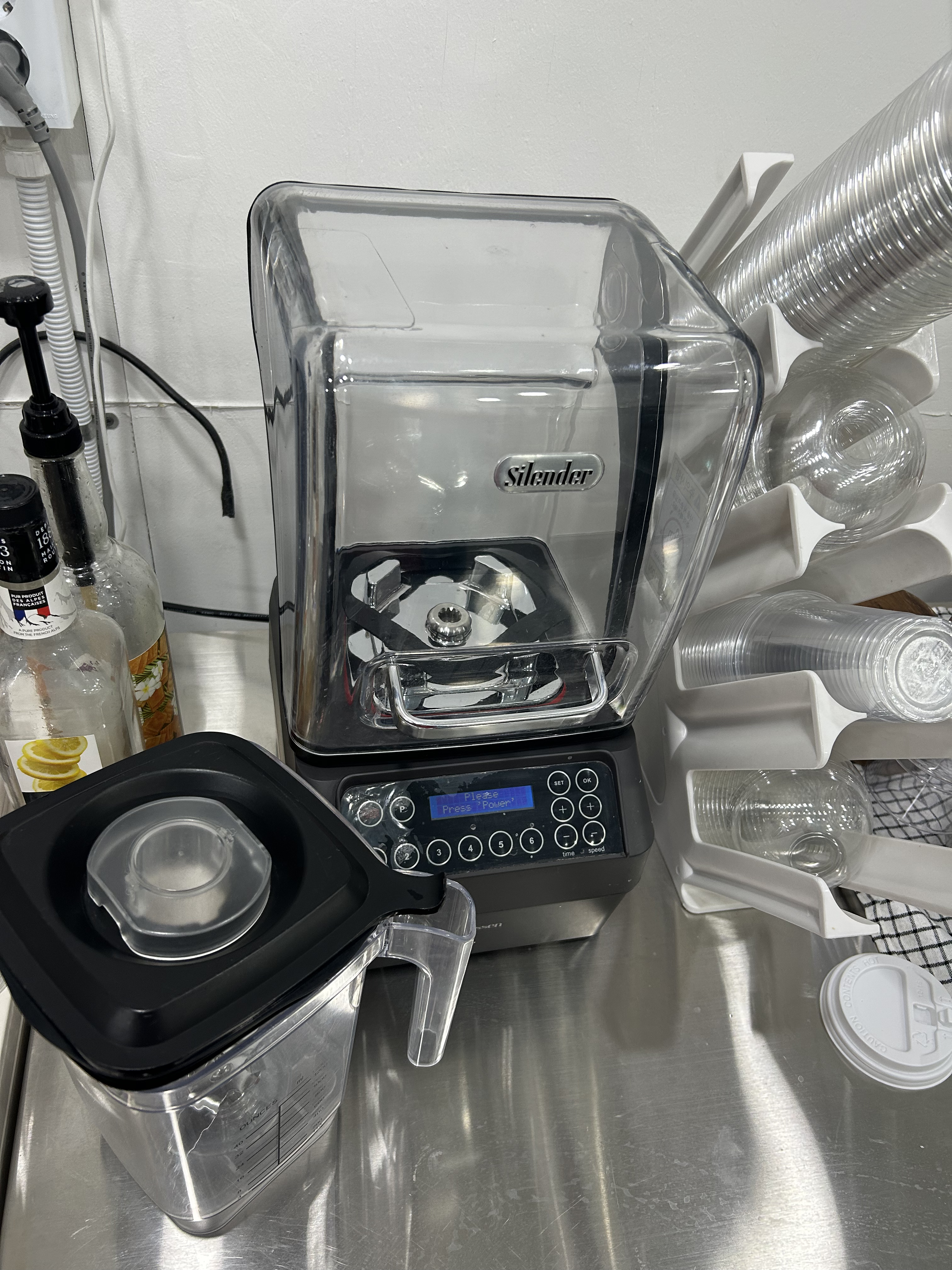 사일렌더 카페 믹서기 블렌더 (믹서볼2개, 24년구매)