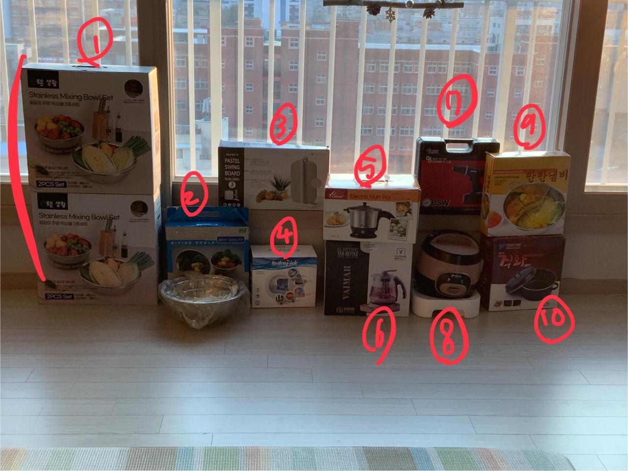 주방 가전제품 모음(한번도 사용안함) 곧내려요