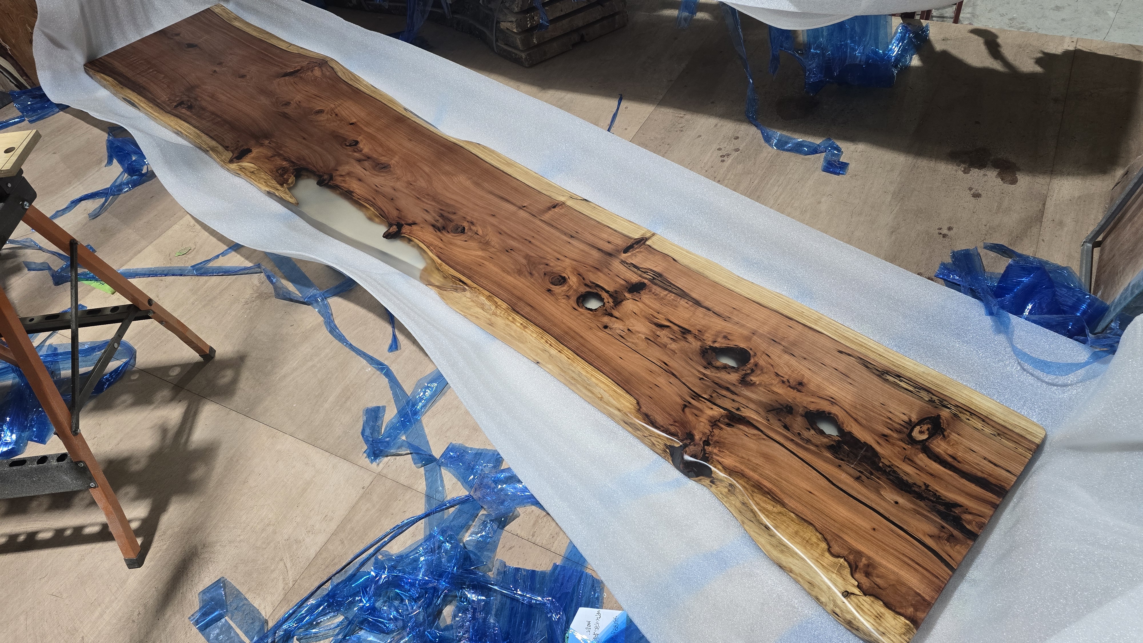 레드우드특수우드슬랩테이블