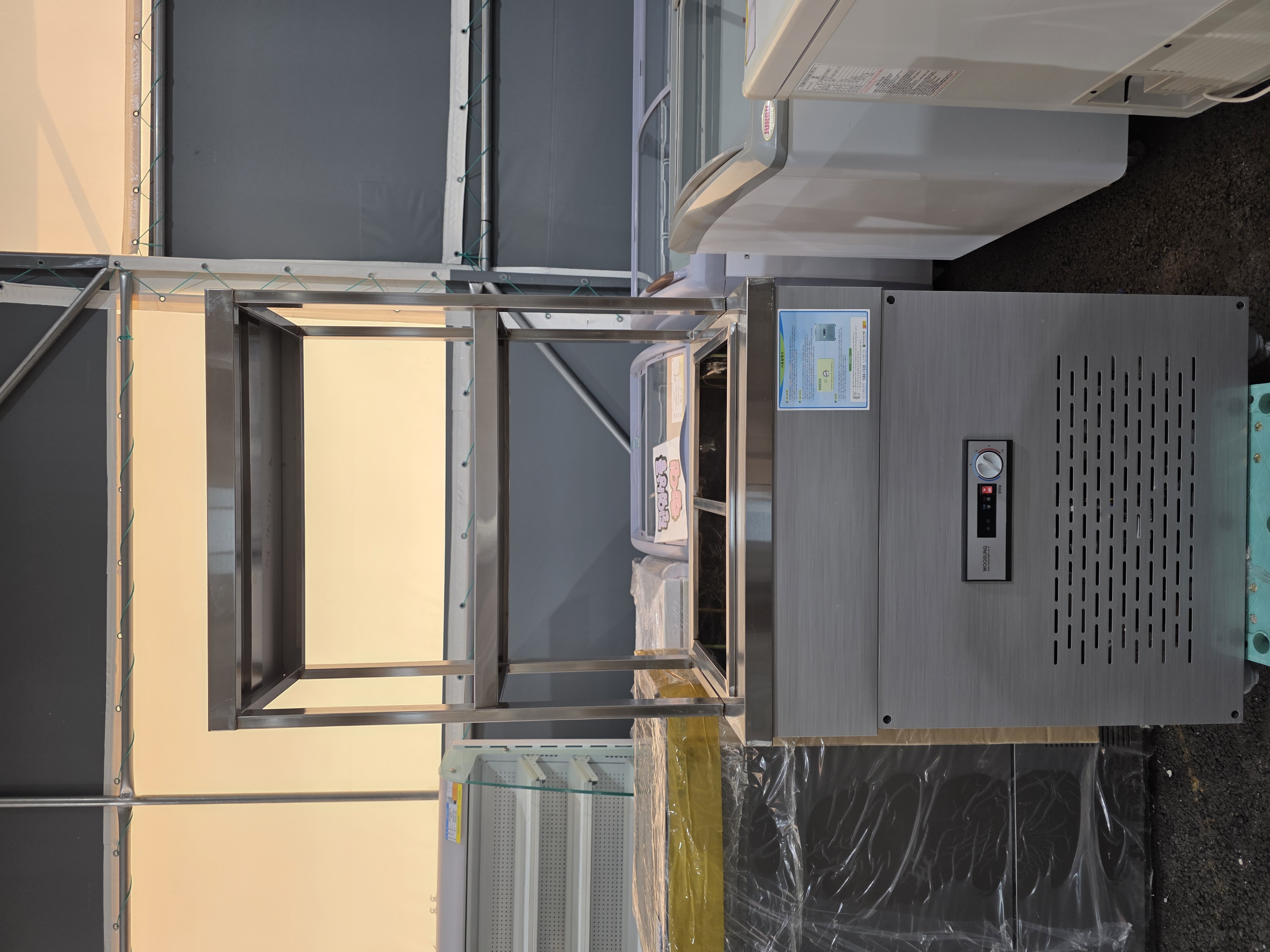 우성 반찬냉장고 650+상부선반