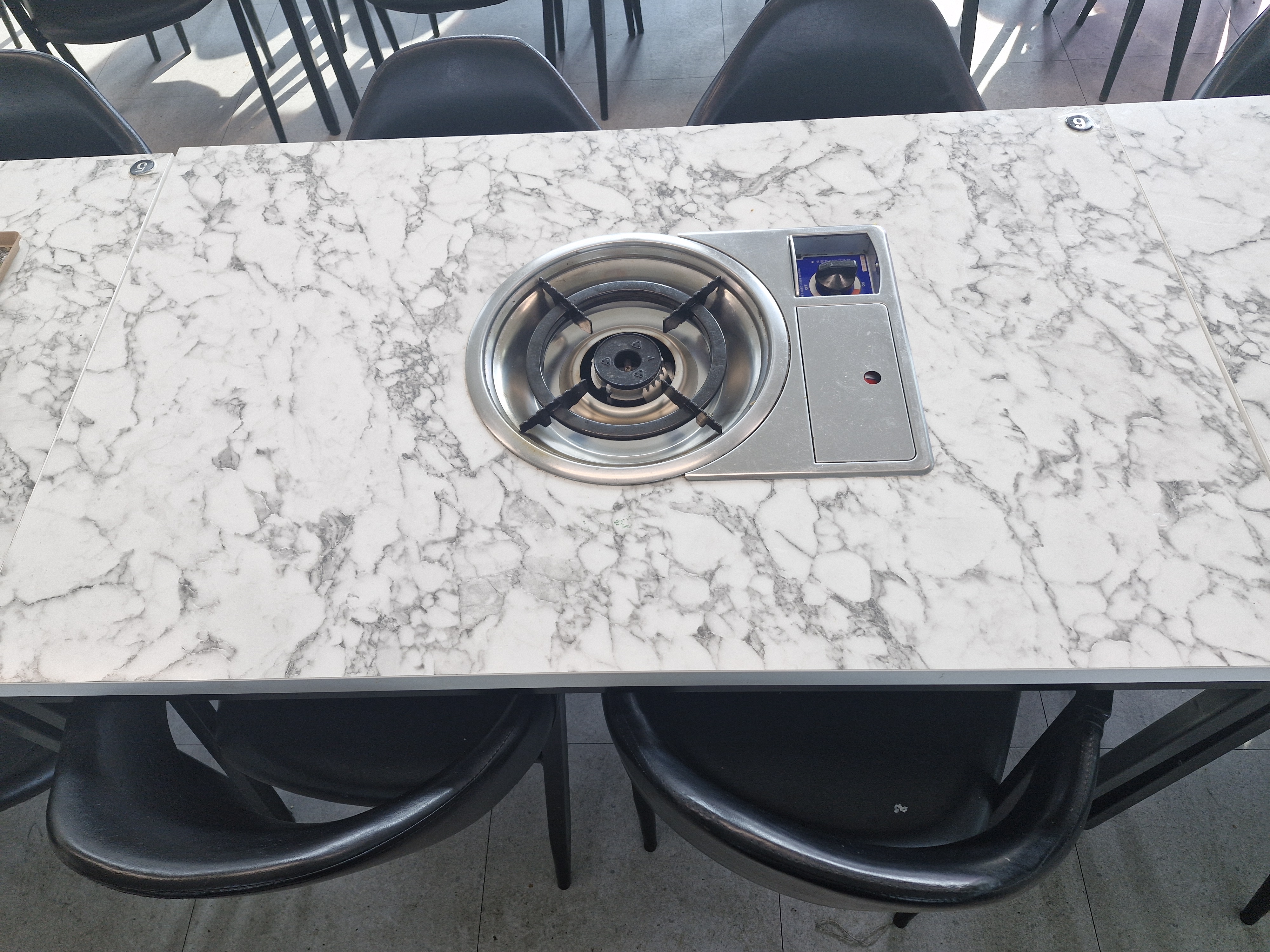 업소용 마블 일회용 가스버너 테이블 세트