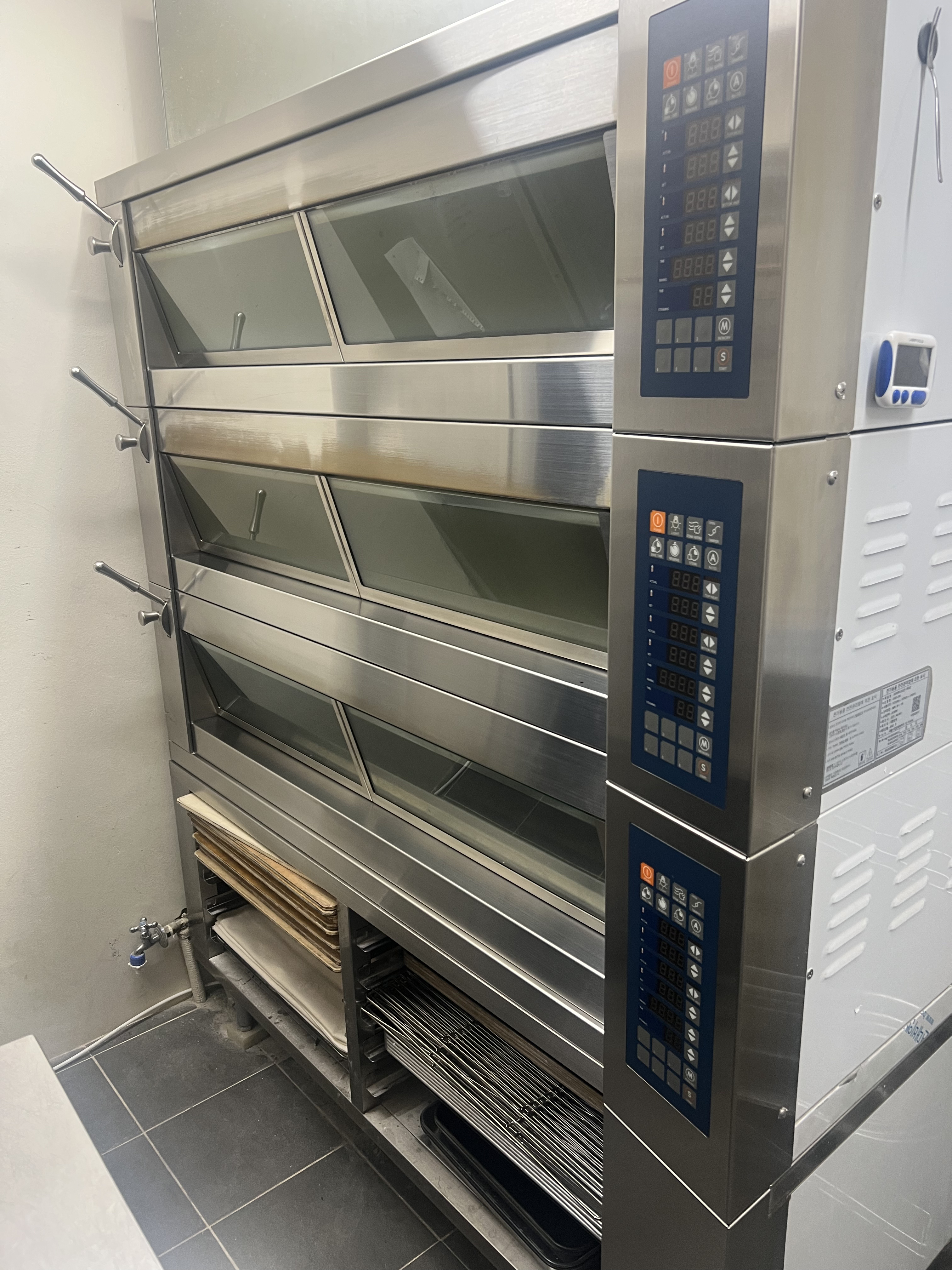 라진플로베유로오븐3매3단 간냉식냉장고 냉동고 스파이럴믹서 버티컬믹서 발효기