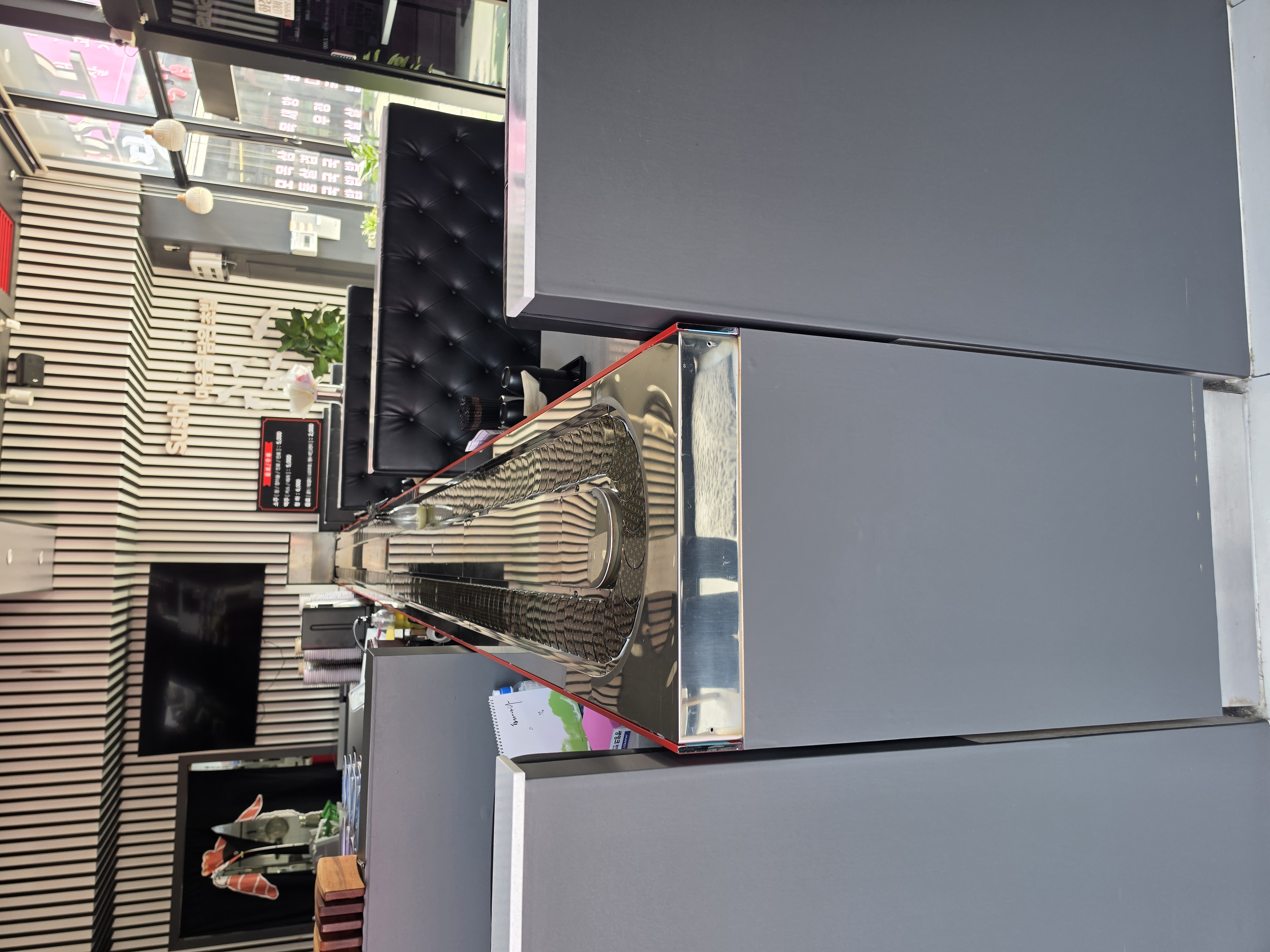 회전초밥 기차레일