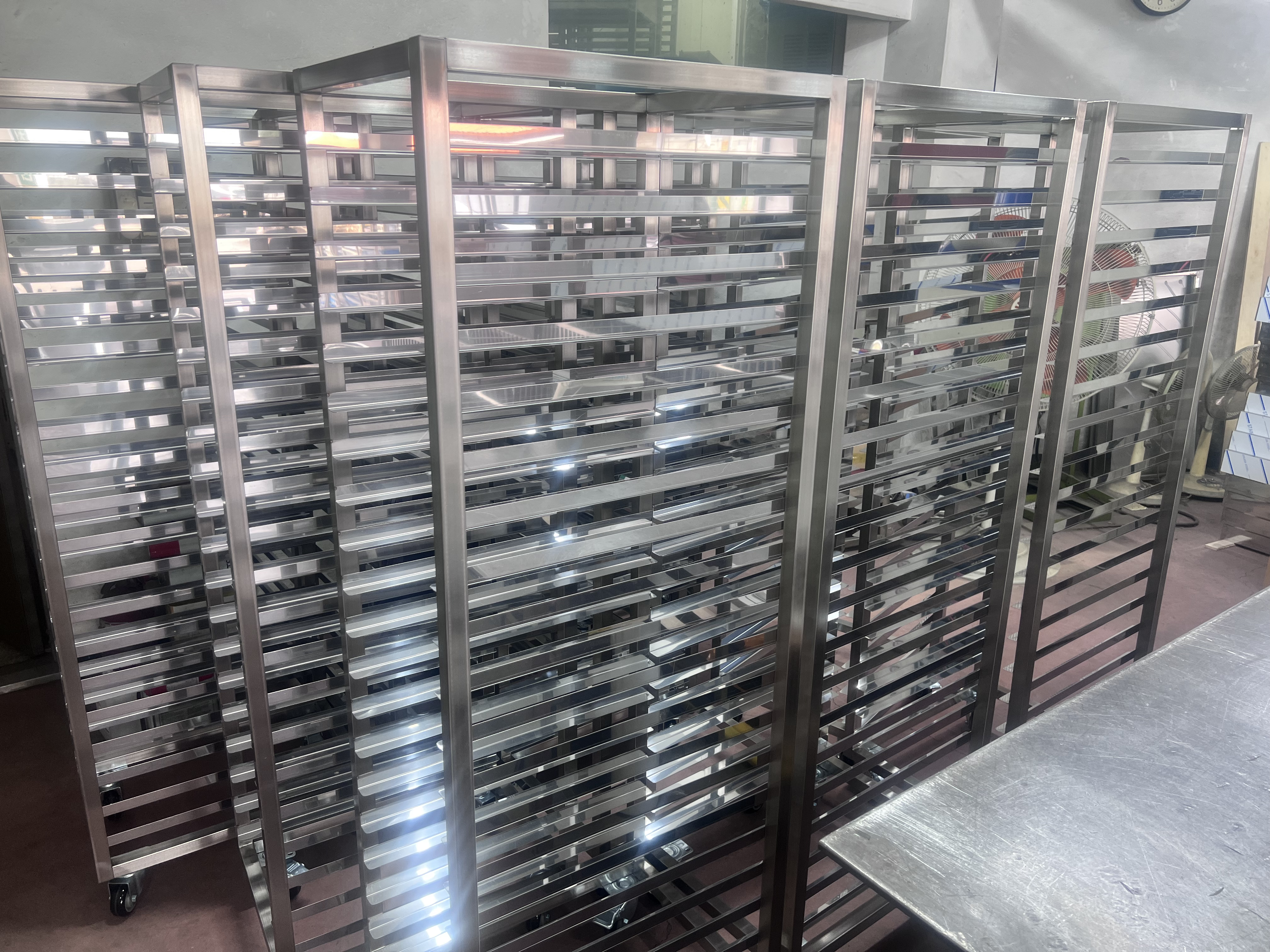 (새상품)이동식 스테인리스 베이킹 랙