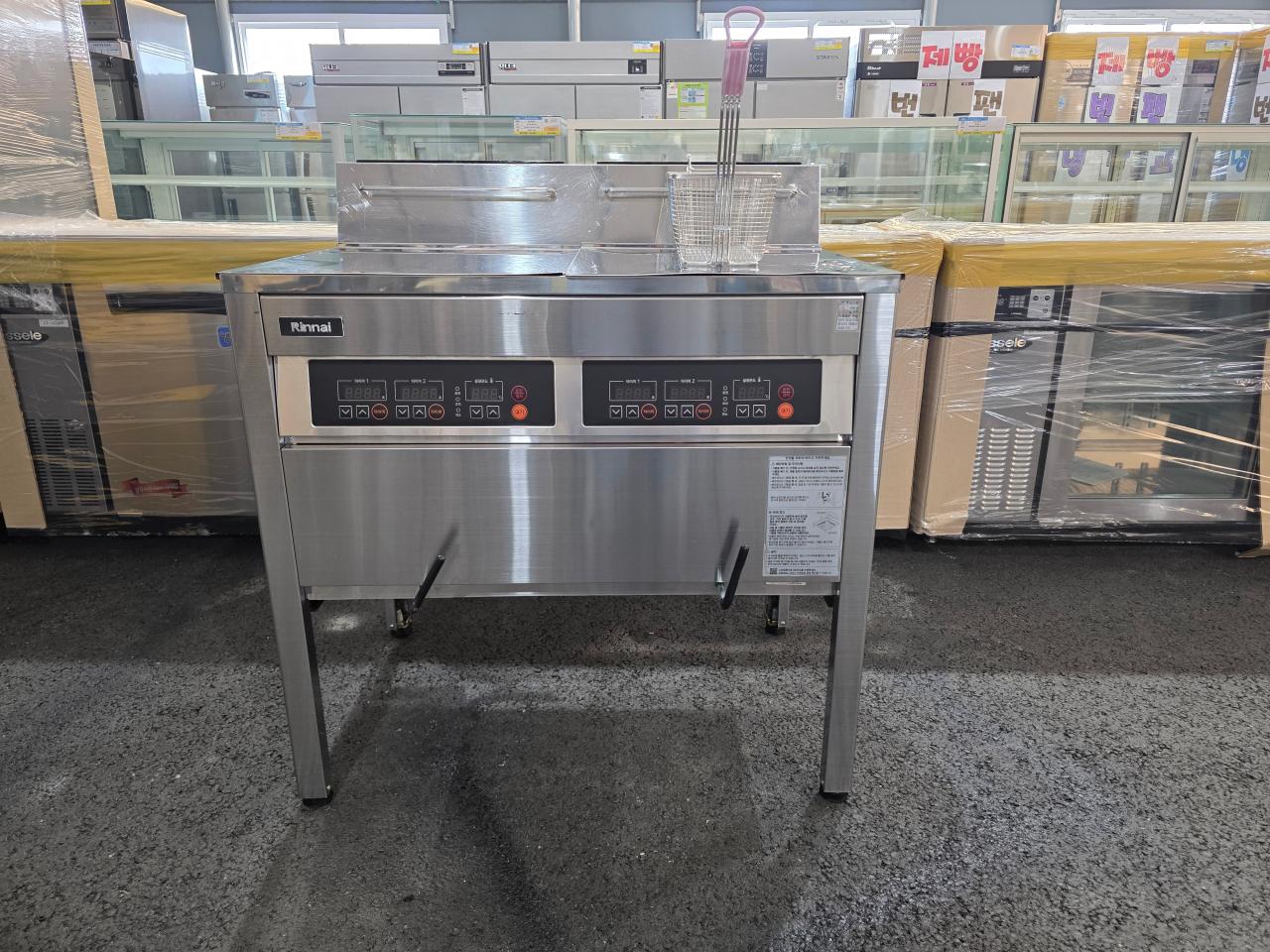 업소용 린나이 튀김기 2구 RFA-428G 도시가스