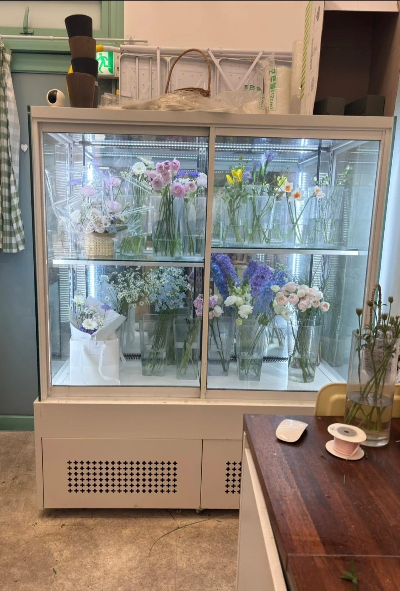 한성 꽃냉장고 쇼케이스 1500