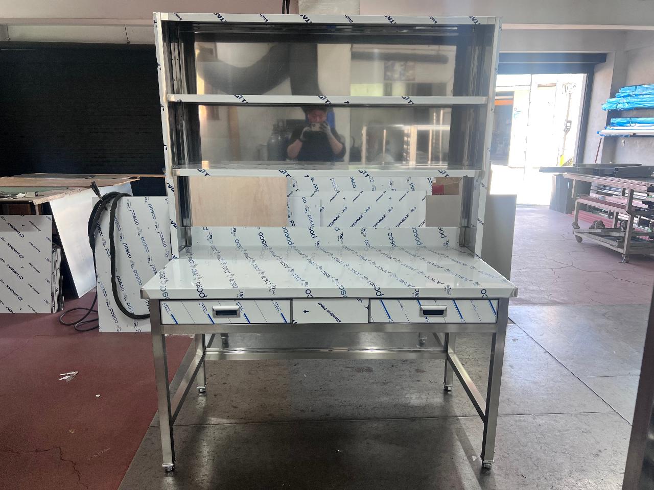 스텐 작업대 2단 선반 포함 - 이미지 1