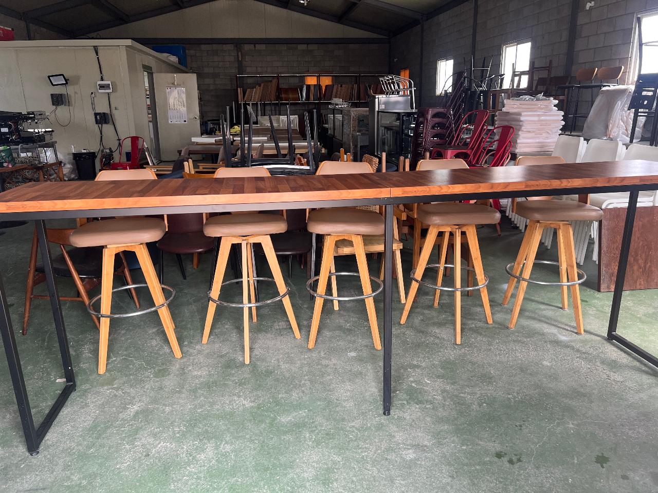 중고 3미터 빠테이블 의자 세트 팝니다