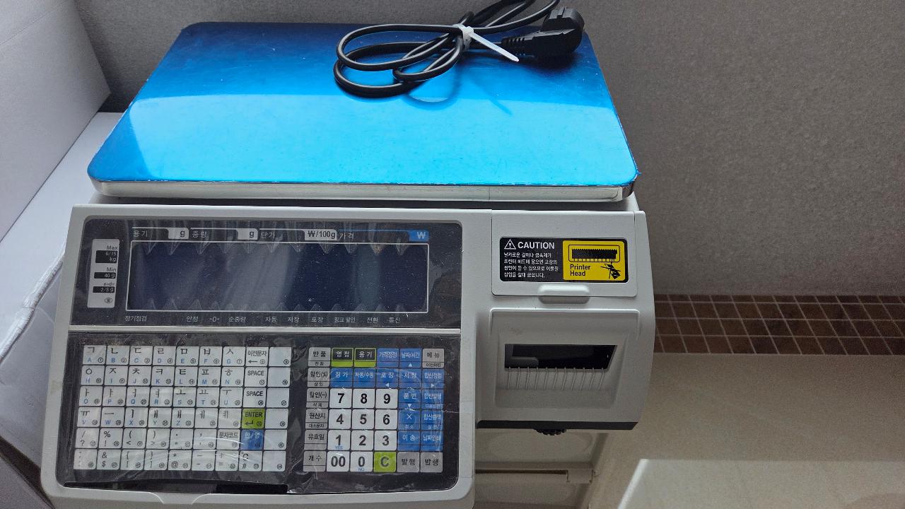 CAS CL5200N-15B라벨 프린팅 저울 판매합니다.