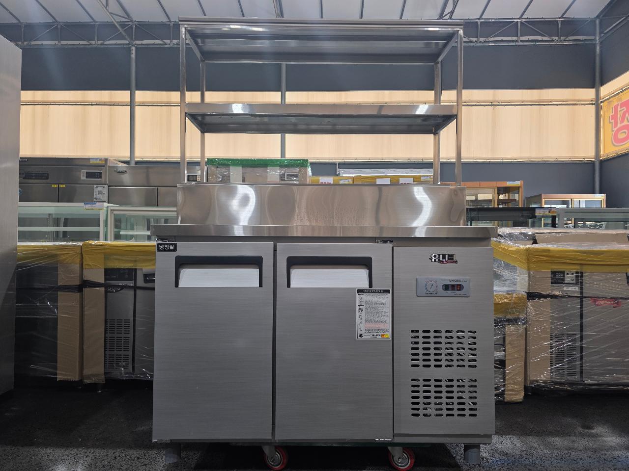 유니크 토핑냉장고 1200 +상부선반 UDS-12RPAR-1