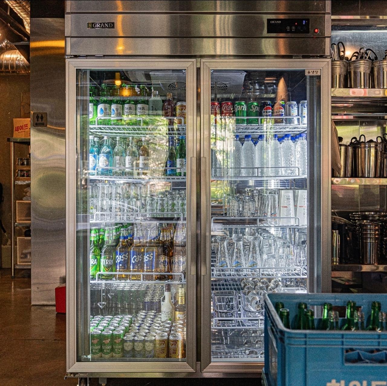 우성 간냉식 45박스 유리도어 간냉식 냉장고 쇼케이스 WSFM-1260DR