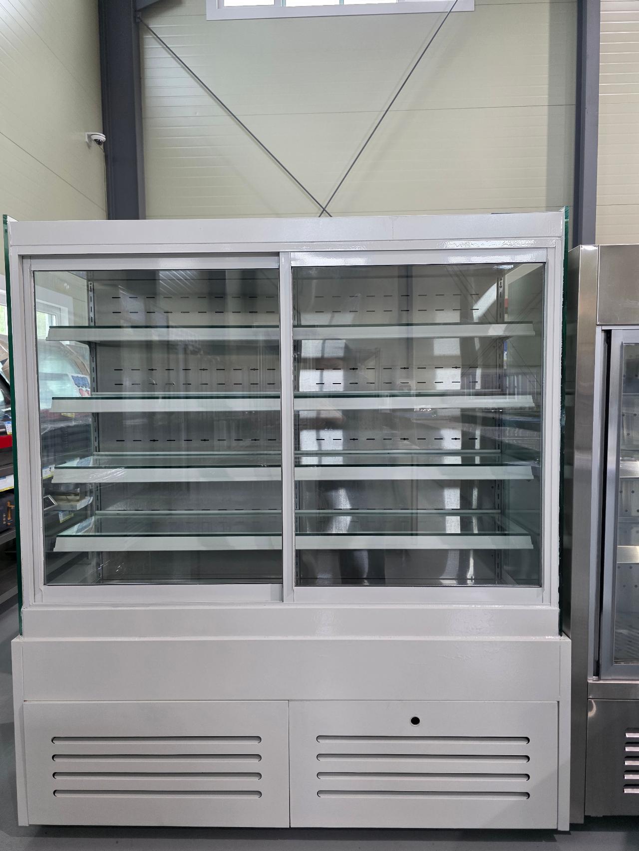 한성냉동 앞문형 4단 반찬쇼케이스 1500 화이트