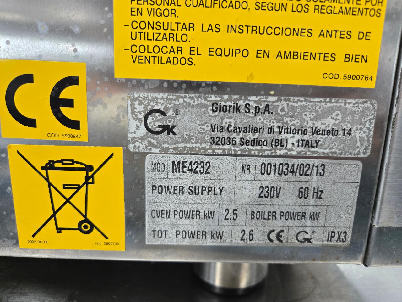 GIORIK 업소용 컨벡션 오븐 ME4232 3