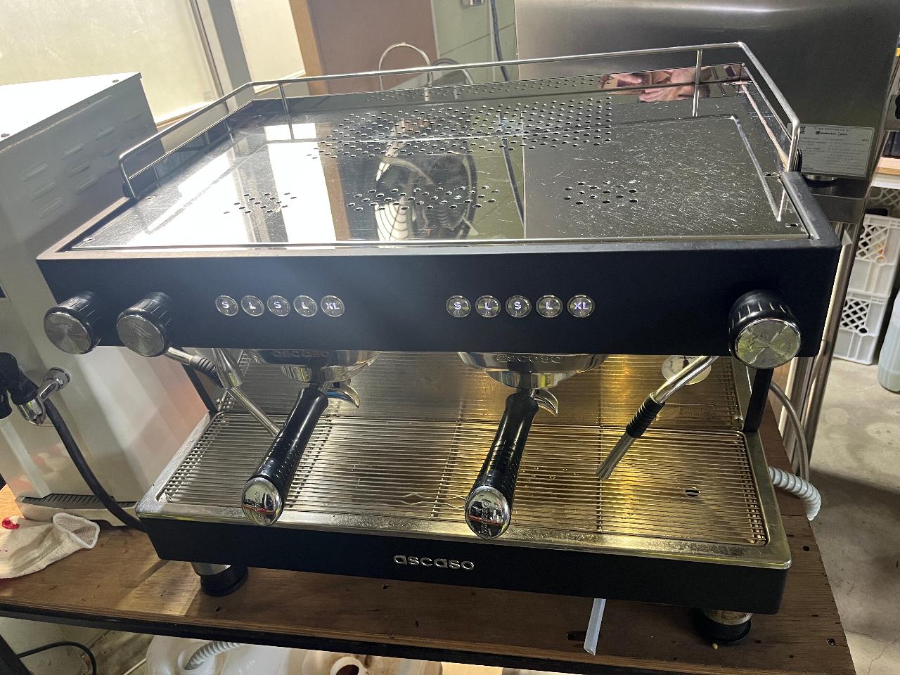아스카소 바리스타 2그룹커피머신중고