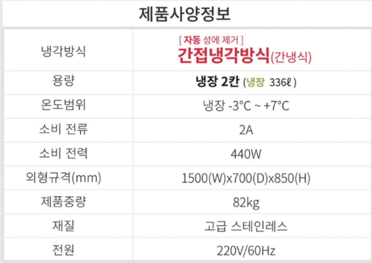 라셀르 반찬냉장고1500 4