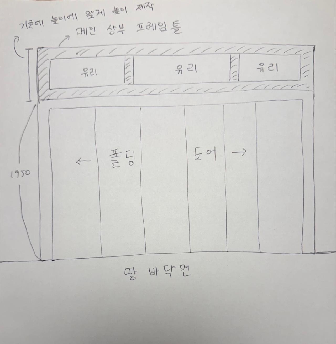 2중 접합 유리 폴딩 도어 8