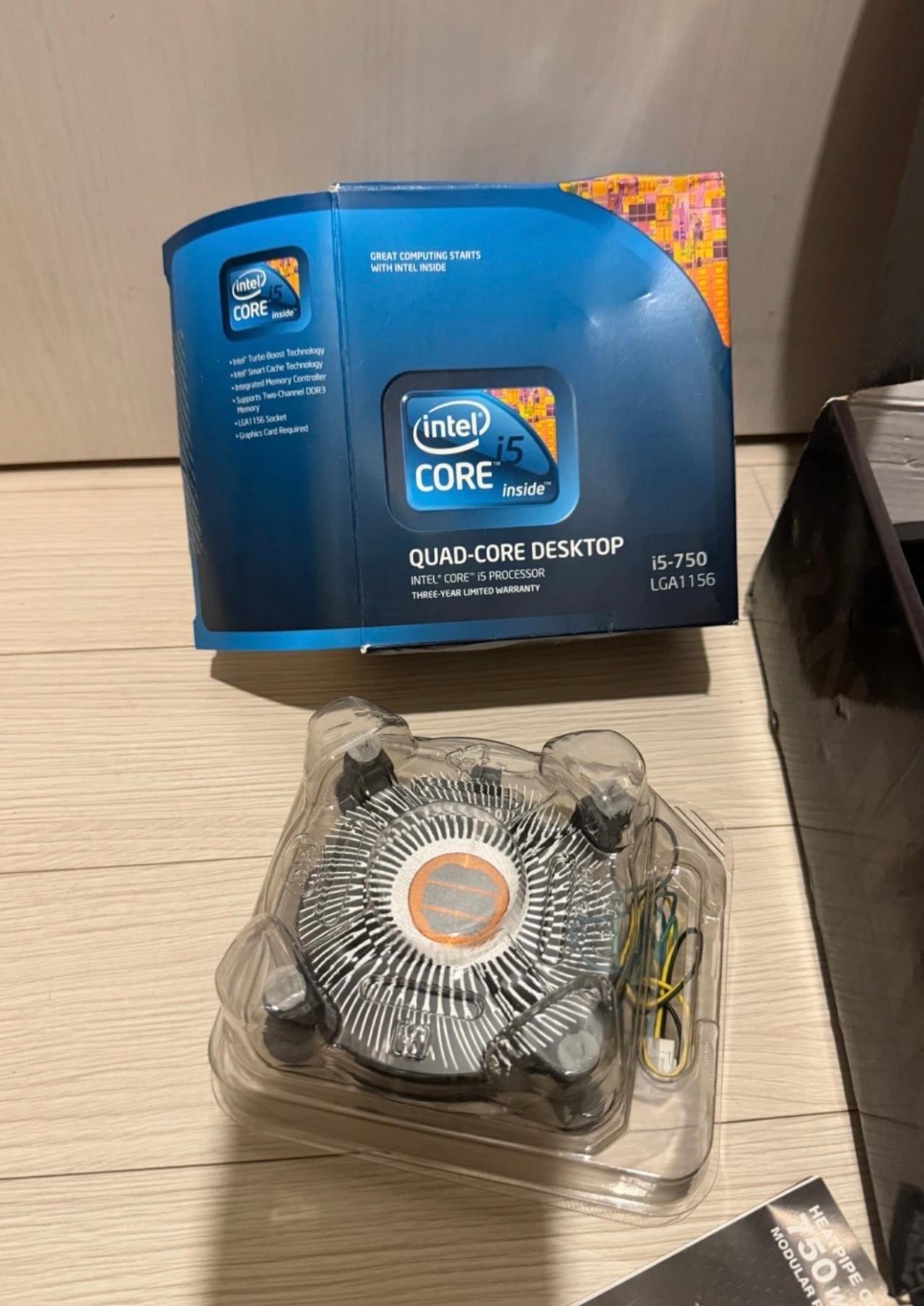 인텔 코어 i5-750 CPU 쿨러 포함 2