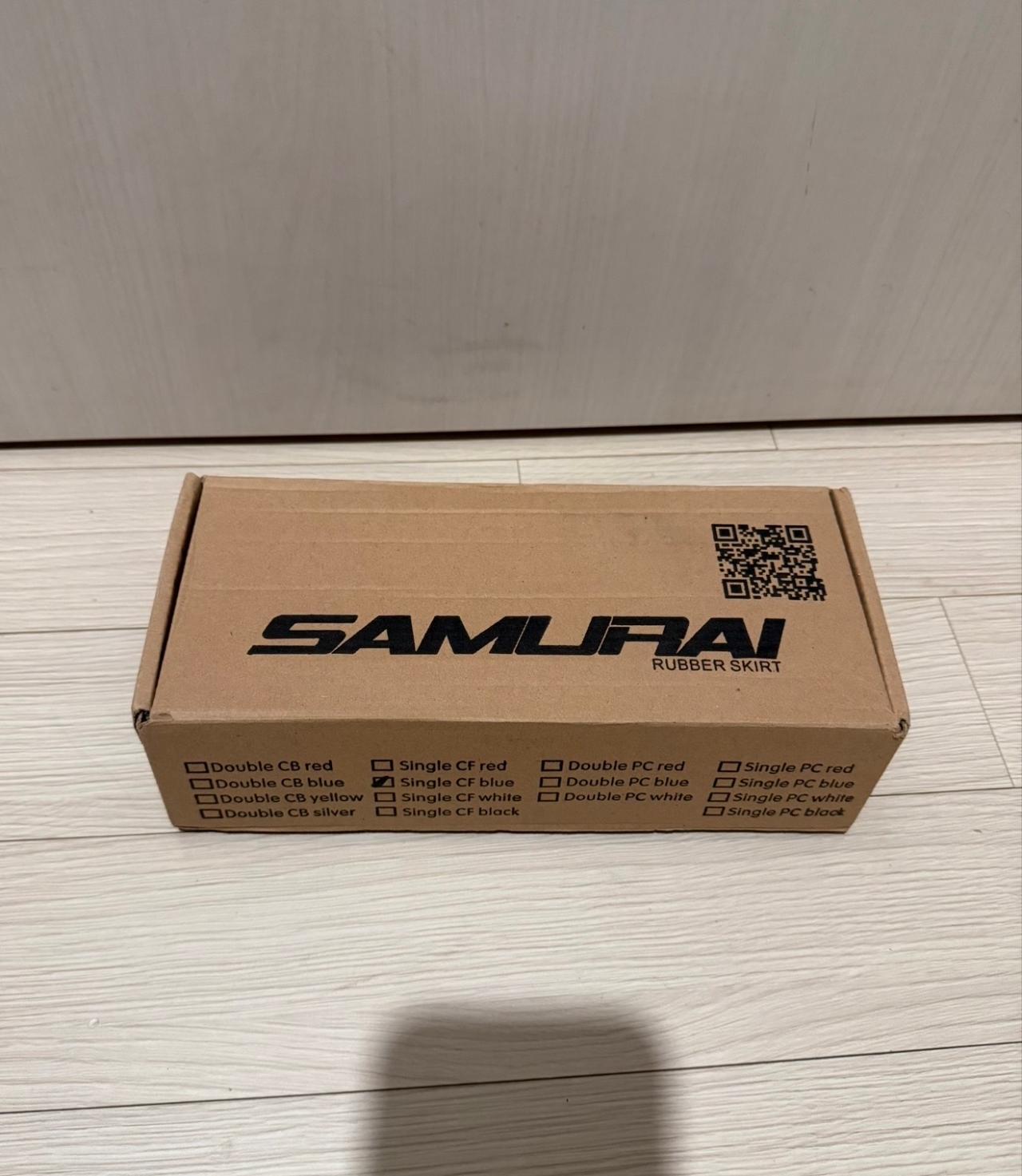 SAMURAI 카본 스커트 몰딩(카본 화이트/블루) 8